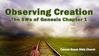 Observing Creation - Genesis 1:1-31